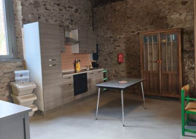 cuisine collective dans une ferme